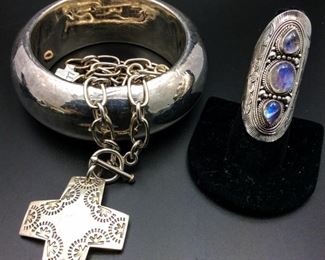 Sterling silver statement jewelry, 50% off