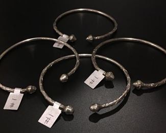 Sterling silver stackable bracelets, all 50% off