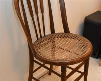 Antique Side Chair with Cane Seat