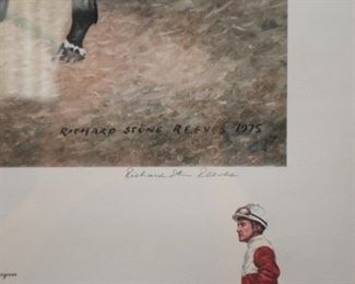 Framed Horse Racing Print (Ruffian), Signed