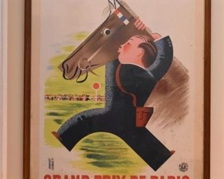 Vintage Loterie Nationale / Grand Prix de Paris Horse Racing Poster