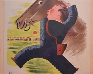 Vintage Loterie Nationale / Grand Prix de Paris Horse Racing Poster