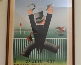 Vintage Loterie Nationale / Grand Prix de Paris Horse Racing Poster