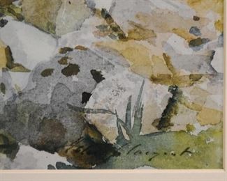 Framed Watercolor / Artwork, Signed by Artist