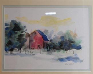 Framed Watercolor / Artwork, Signed by Artist