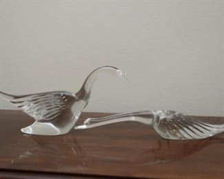Art Glass Swans
