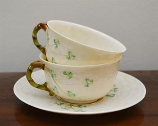 Belleek Shamrock Teacup