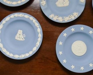 Wedgwood Jasperware Miniature Plates & Ashtrays