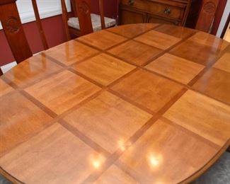 Vintage Dining Table (Bamboo Motif)
