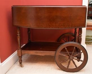Vintage Tea Cart / Butler's Cart (Drop Leaf)