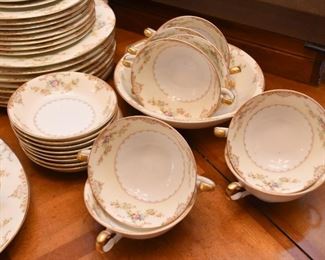 Set of Hand Painted Meito China (Japan)