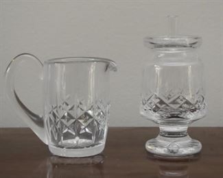 Crystal Creamer & Sugar
