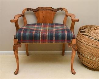 Antique Low Back / Vanity Chair