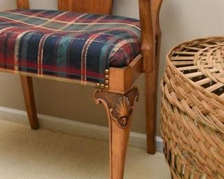 Antique Low Back / Vanity Chair
