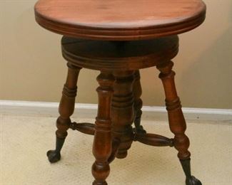 Antique Piano Stool