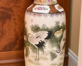Chinese Floor Vase (Cranes)