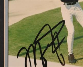 Michael Jordan Baseball Autographed Photo, Framed