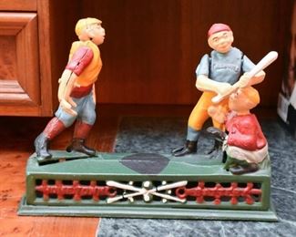Cast Iron Baseball Bank