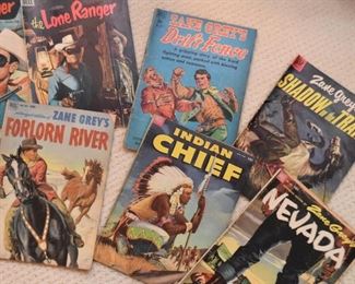 Vintage Comics / Comic Books (Zane Grey, Indian Chief, Lone Ranger, Little Lulu, Etc.)