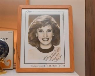 Valerie Voss, Meteorologist, Autographed Photo
