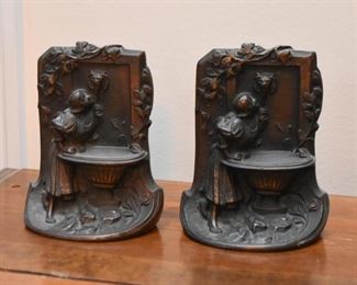Vintage Metal Bookends
