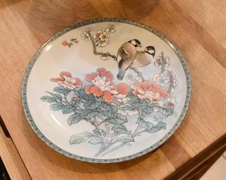 Chinese Chickadees Plate