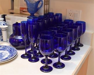 Cobalt Blue Stemware