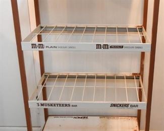 General Store Candy Bar Display Rack (Milky Way, 3 Musketeers, M&M's, Snickers)
