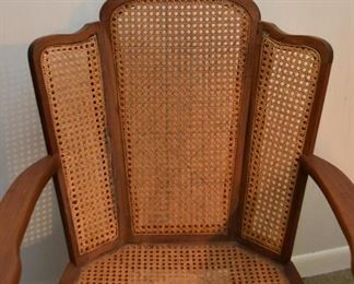 Vintage Chair with Cane Back & Seat