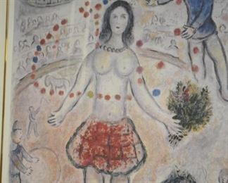 Framed Marc Chagall Lithograph, Signed & Numbered 1 / 1000