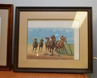 Framed Horse Racing Prints