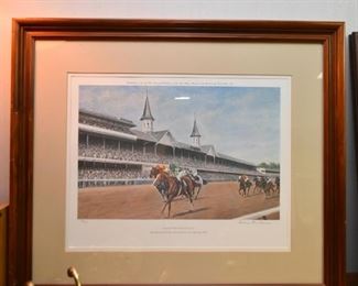 Framed Horse Racing Prints
