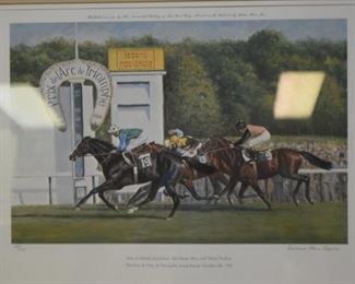 Framed Horse Racing Prints