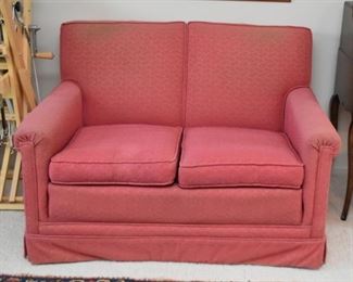 Vintage Pink Loveseat / 2-Seat Sofa