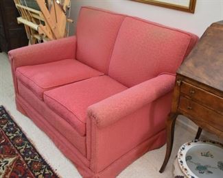 Vintage Pink Loveseat / 2-Seat Sofa