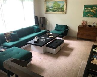 MCM Modular Floating Platform Sectional Sofa in Emerald Green -- if you don't buy this I WILL!