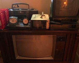 vintage TVs and travels clocks!