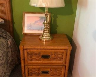 cool vintage faux bamboo bedroom suite
