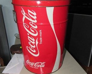 Coca Cola waste can