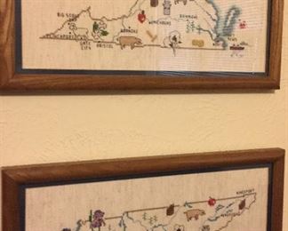 Counted Cross Stitch Virginia & Tennessee