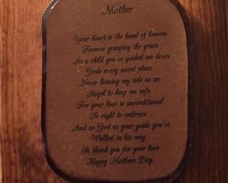 Mother Wooden Wall Plaque