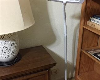 Japanese Style Porcelain Lamp, Nightstand, Floor Standing Magnifying Glass Free Standing