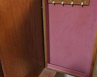 Oak Floor Standing Jewelry Chest