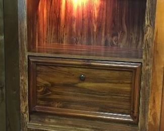 Lighted Entertainment Center Three Sections