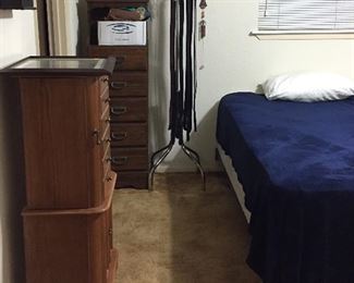 King Size Bed with Frame, Floor Jewelry Cabinet, Lingerie Drawers, Men's Belts, Cross Windchime