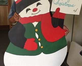 Wooden Snow Man ….. aka Joe 