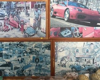 Assorted Puzzles Framed of Different Eras in Life Ready for Hanging