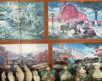 Assorted Puzzles Framed of Different Eras in Life Ready for Hanging