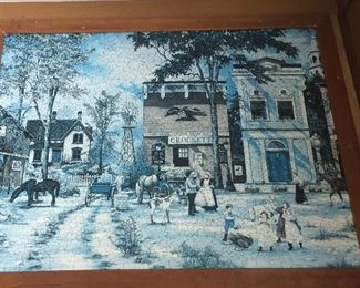 Assorted Puzzles Framed of Different Eras in Life Ready for Hanging