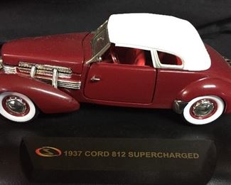 Collectible Cars Dye Cast 1937 Cord 812 Supercharged